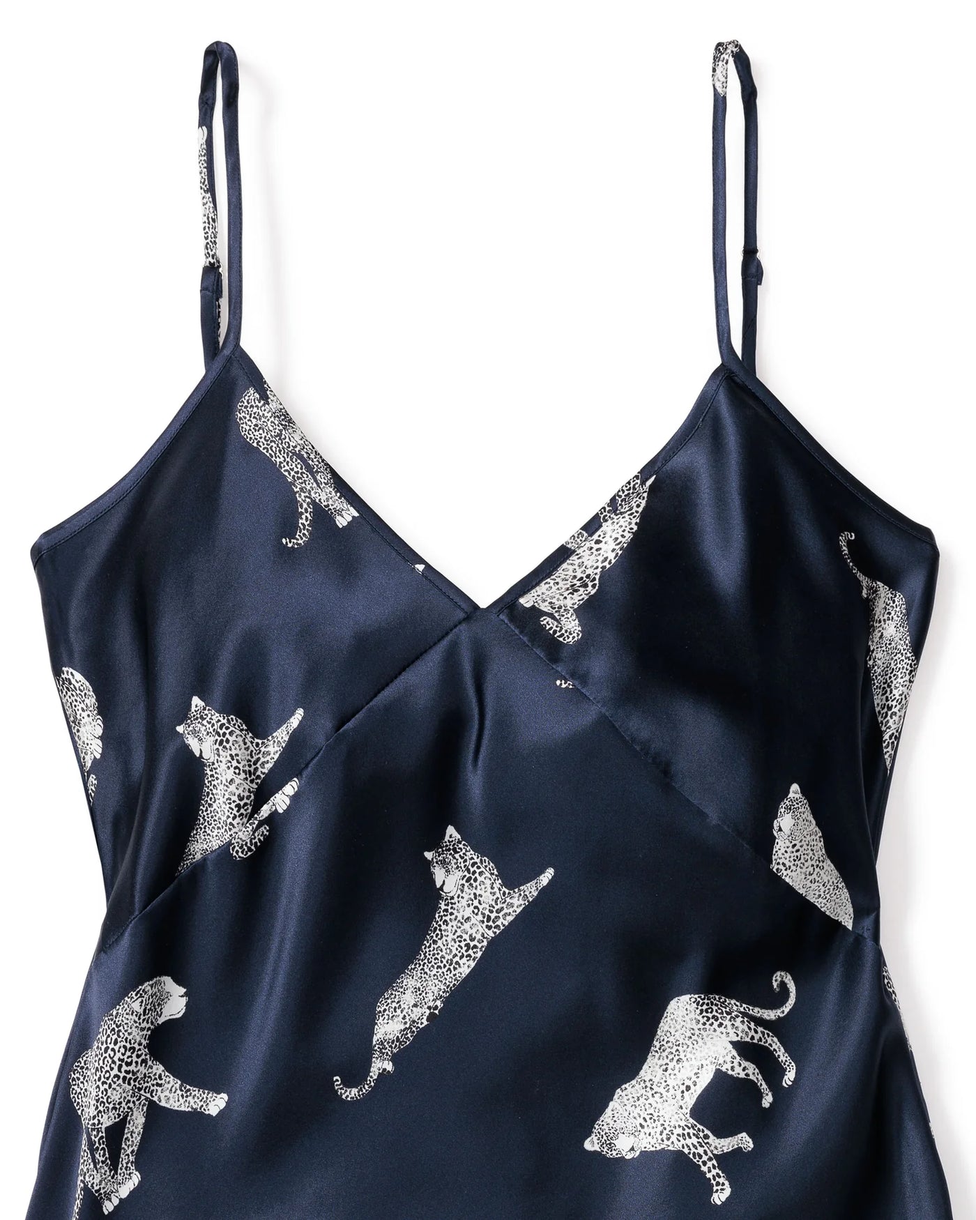 PAJAMA SET SHORT MULBERRY SILK PANTHERE DE NUIT