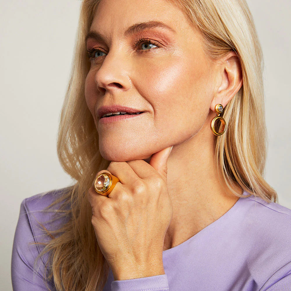 RING SIGNET MORGANITE SZ 7