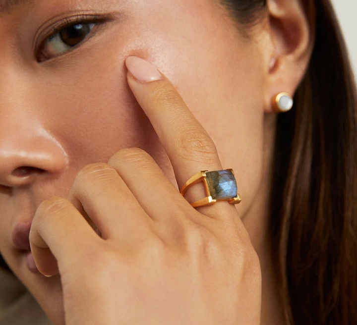 RING PLAZA MINI LABRADORITE