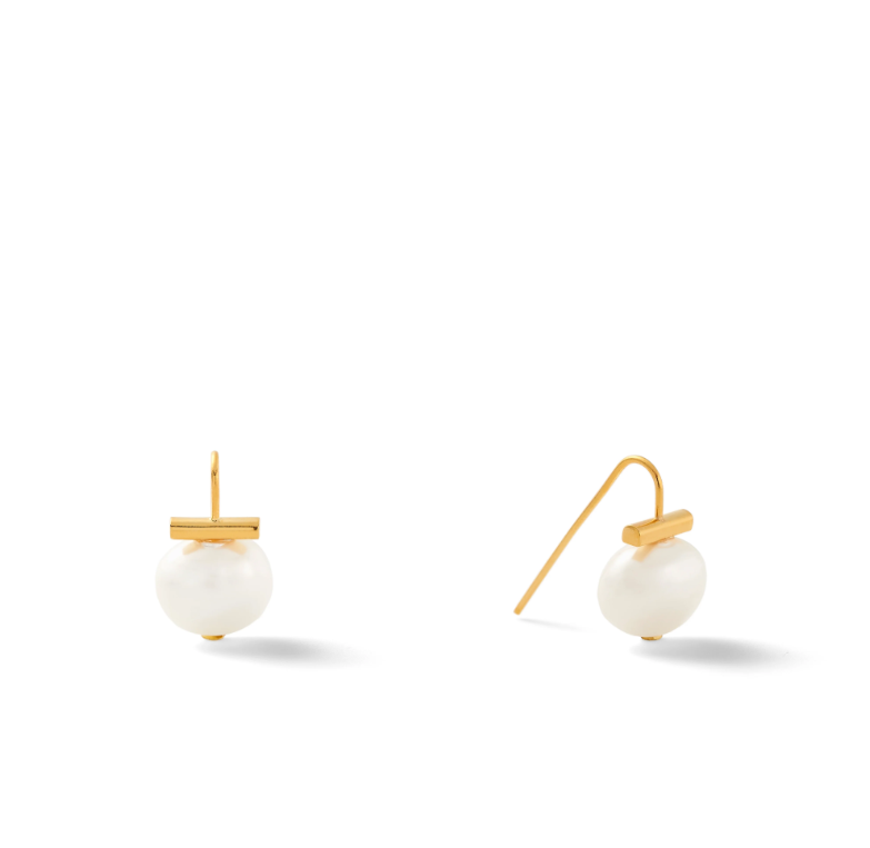 EARRING CLASSIC BABY PEBBLE PEARL WHITE #65809