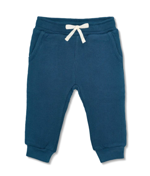 JOGGERS WAFFLE MARINE (Available in 2 sizes)