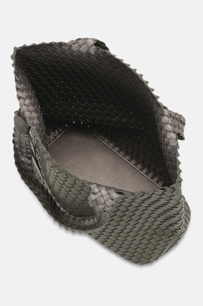 TOTE BAG ARMY GREEN & GUN METAL #65897