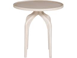 SIDE TABLE ROUND LIGHT GREY WOOD #65923