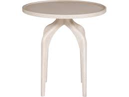 SIDE TABLE ROUND LIGHT GREY WOOD