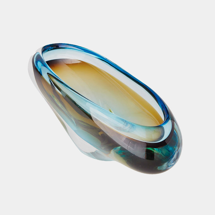 BOWL CANOE  TURQUOISE BEIGE