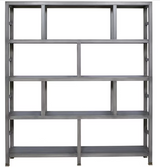BOOKCASE 10 CUBE SHELVES IN DOVEGRAY FINISH