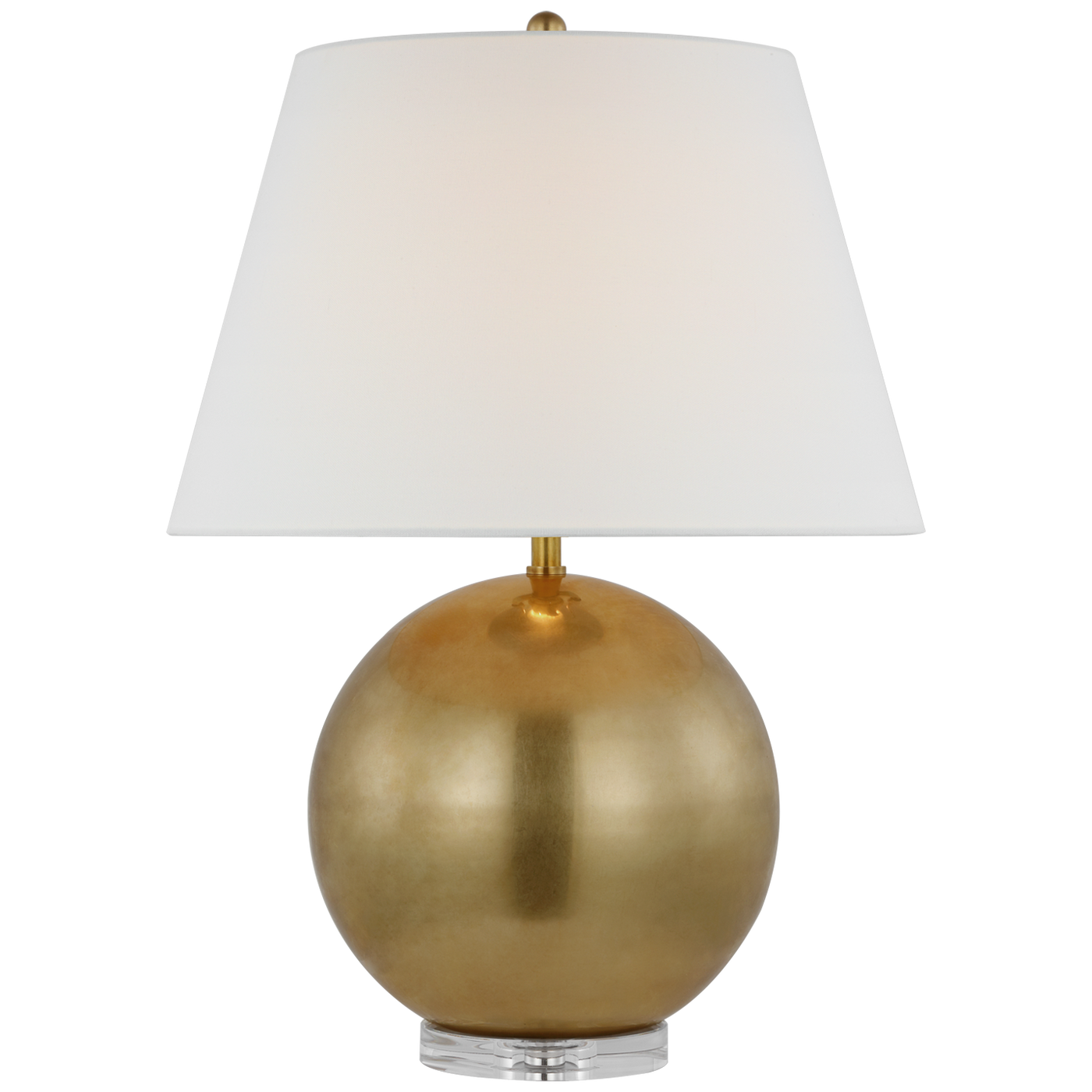 TABLE LAMP ANTIQUE BRASS ROUND