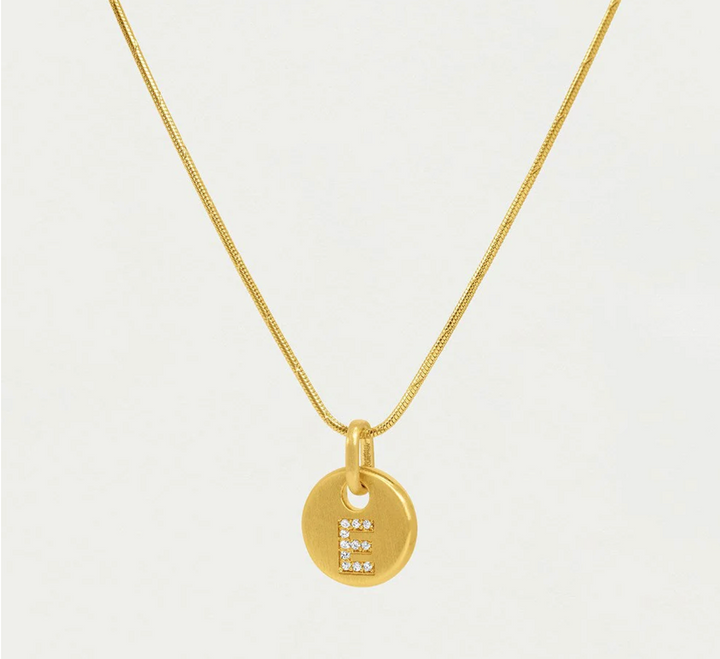 NECKLACE PAVE INITIAL PENDANT
