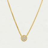 PENDANT PETITE PAVE WHITE TOPAZ
