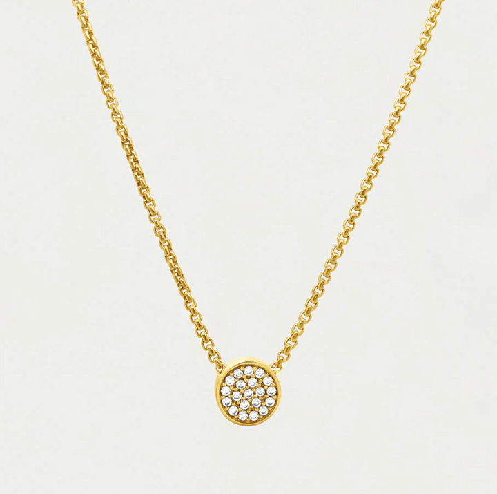 PENDANT PETITE PAVE WHITE TOPAZ #66341