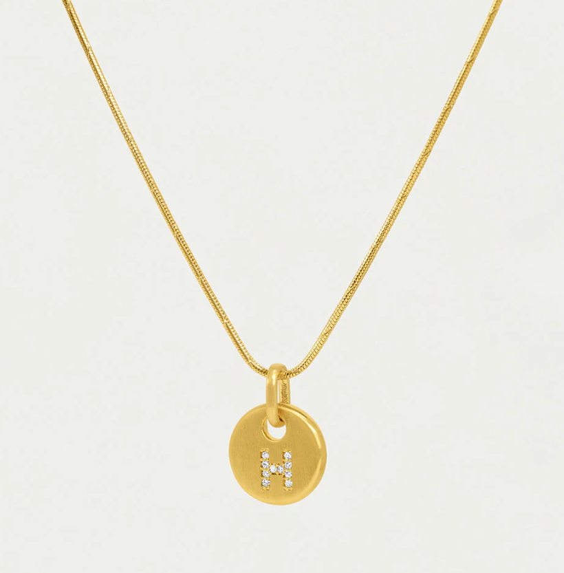 NECKLACE PAVE INITIAL PENDANT