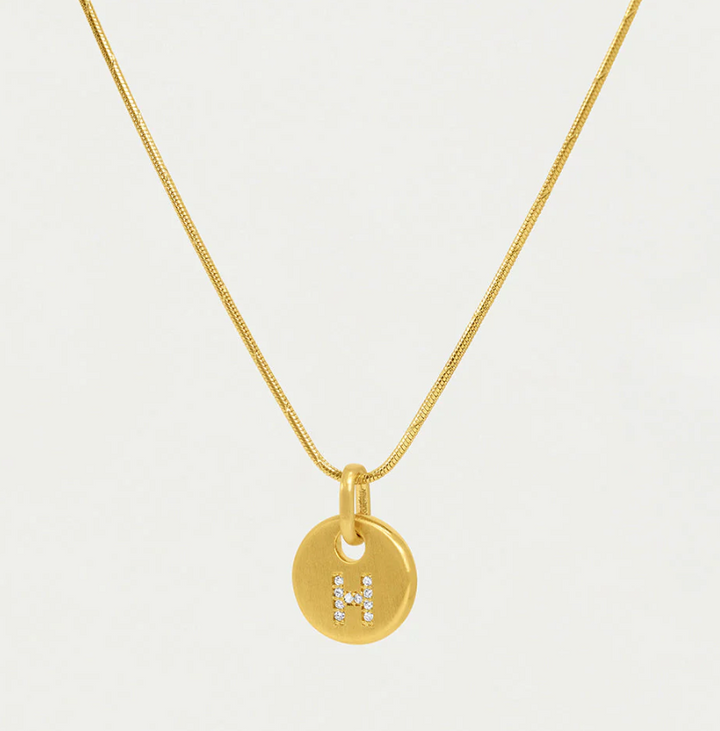 NECKLACE PAVE INITIAL PENDANT