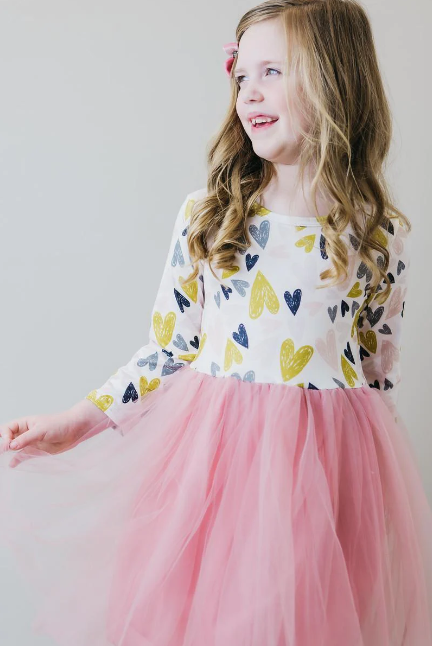 DRESS TUTU I HEART YOU (Available in 2 Sizes)