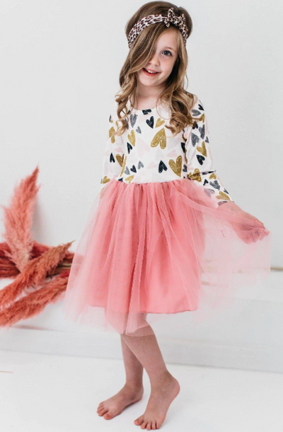 DRESS TUTU I HEART YOU (Available in 2 Sizes)