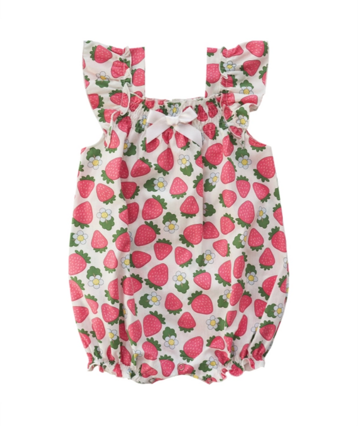 ROMPER STRAWBERRY (Available in 2 Sizes)