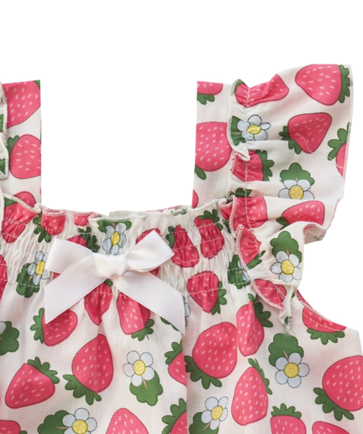 ROMPER STRAWBERRY (Available in 2 Sizes)