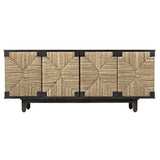 SIDEBOARD 4-DOOR SEAGRASS