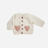 BABY CARDIGAN HEART