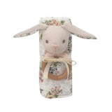 BLANKET FLORAL MUSLIN & BUNNY GIFT SET