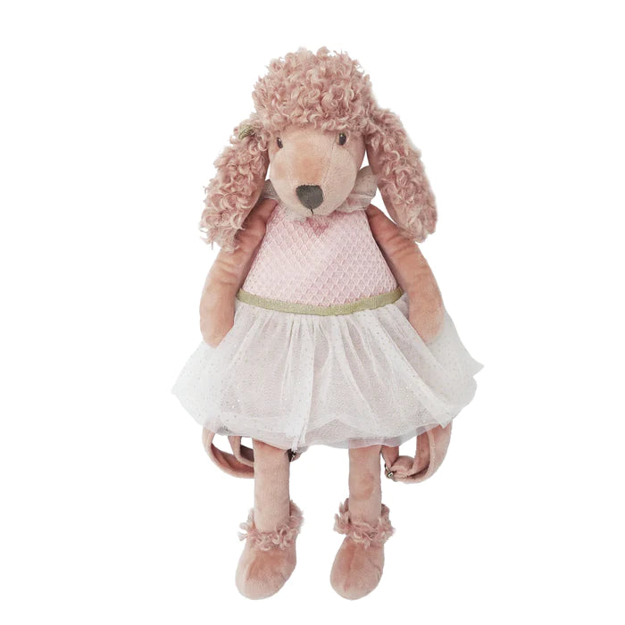 BACKPACK TOY PLUSH POODLE