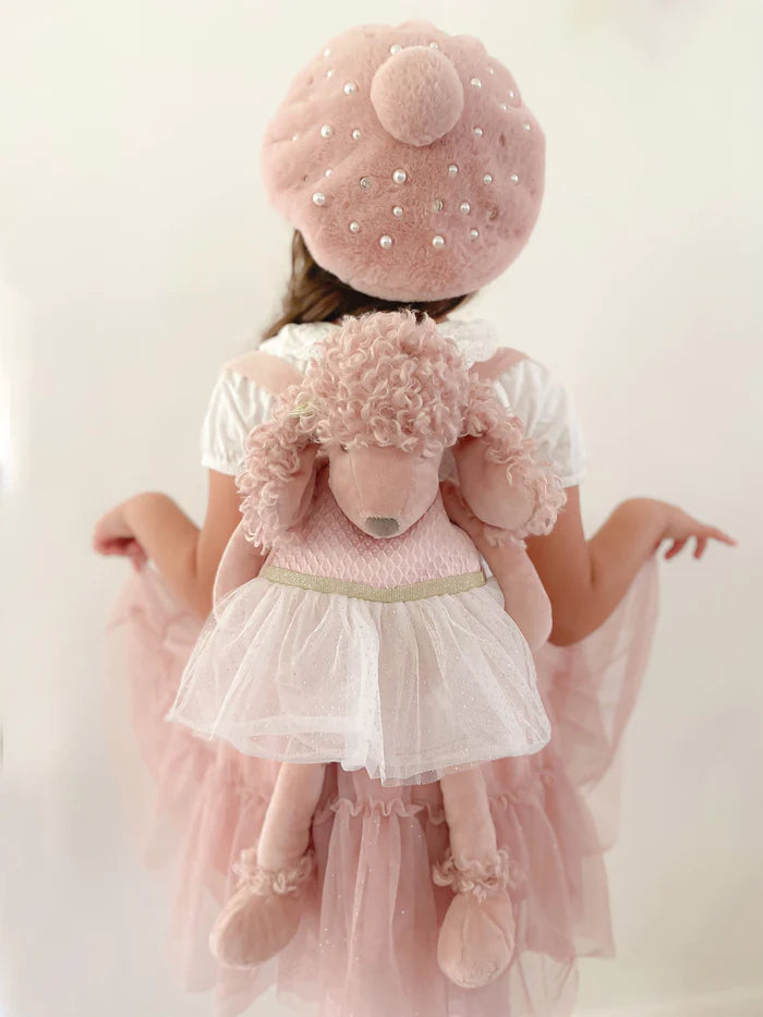 BACKPACK TOY PLUSH POODLE