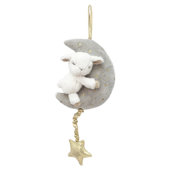 TOY PLUSH LAMB & MOON MUSICAL MOBILE #66585