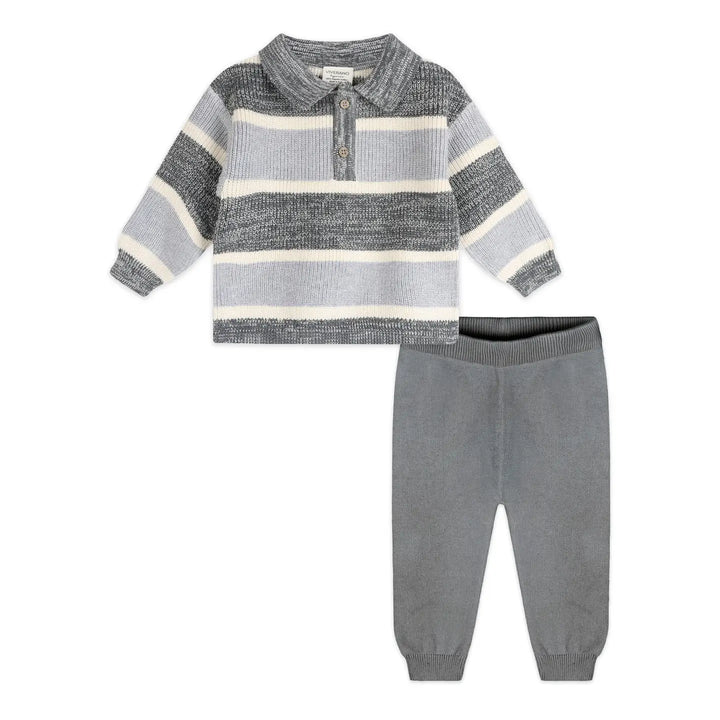 S/2 PULLOVER & PANTS RUGBY STRIPE