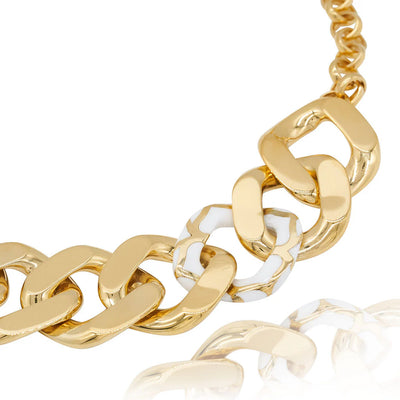 BRACELET GOLD SIGNATURE RESIN CHAIN