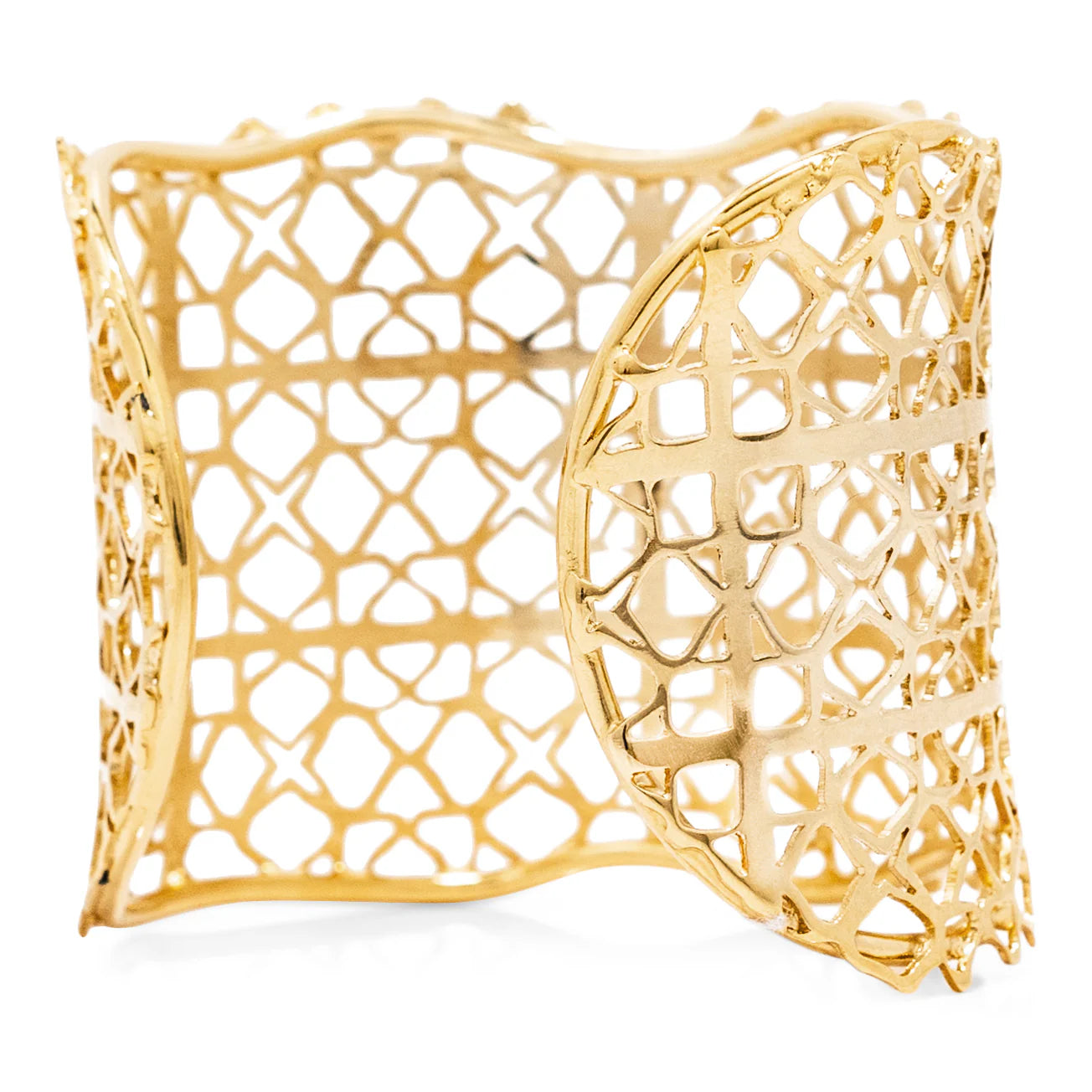 BRACELET GOLD OPENWORK THICK