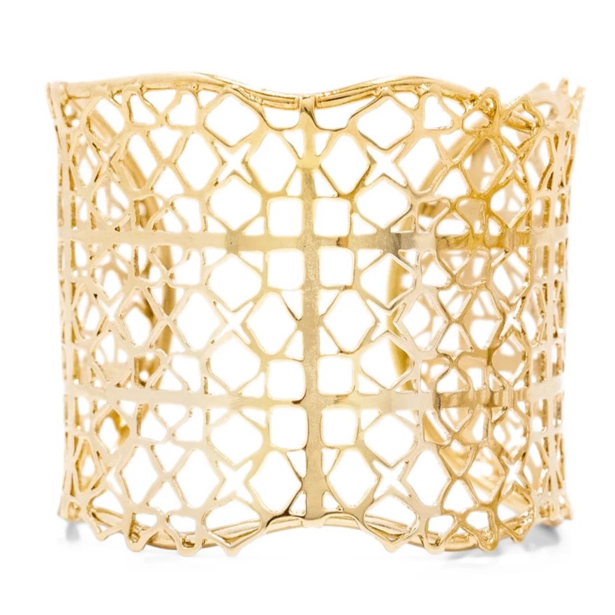 BRACELET GOLD OPENWORK THICK