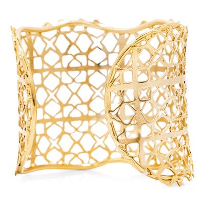 BRACELET GOLD OPENWORK THICK