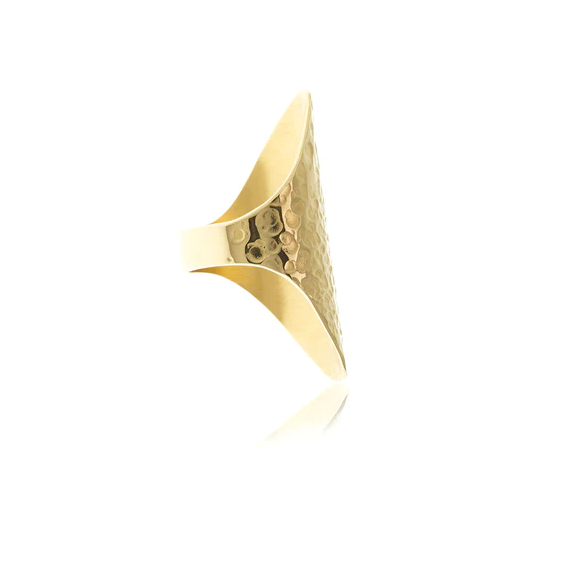 RING SIDEREAL GOLD HAMMERED