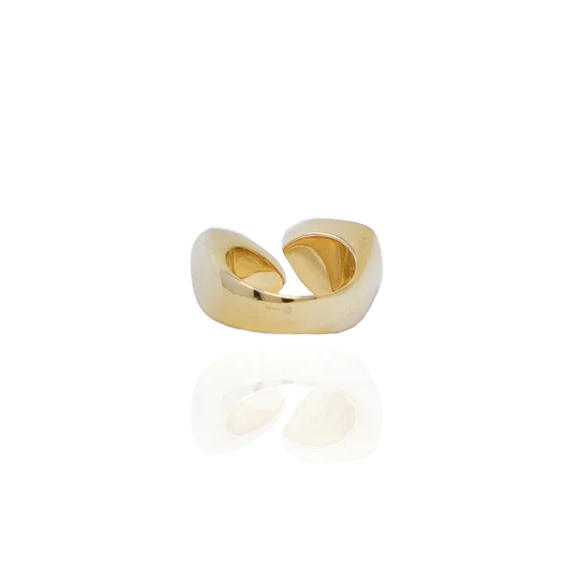 RING GOLD CRYSTAL GREEN/BLUE