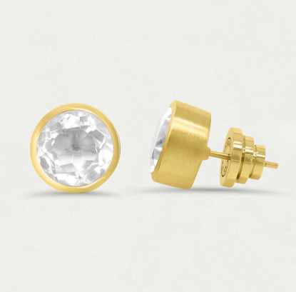 EARRINGS SIGNATURE STUDS CRYSTAL QUARTZ LARGE #66697