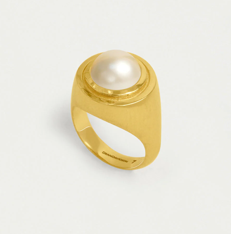 RING MINI SIGNET PEARL #66706