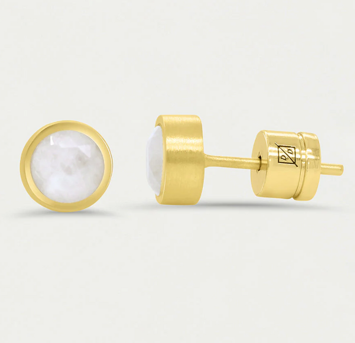 EARRINGS SIGNATURE SMALL STUDS MOONSTONE #66714