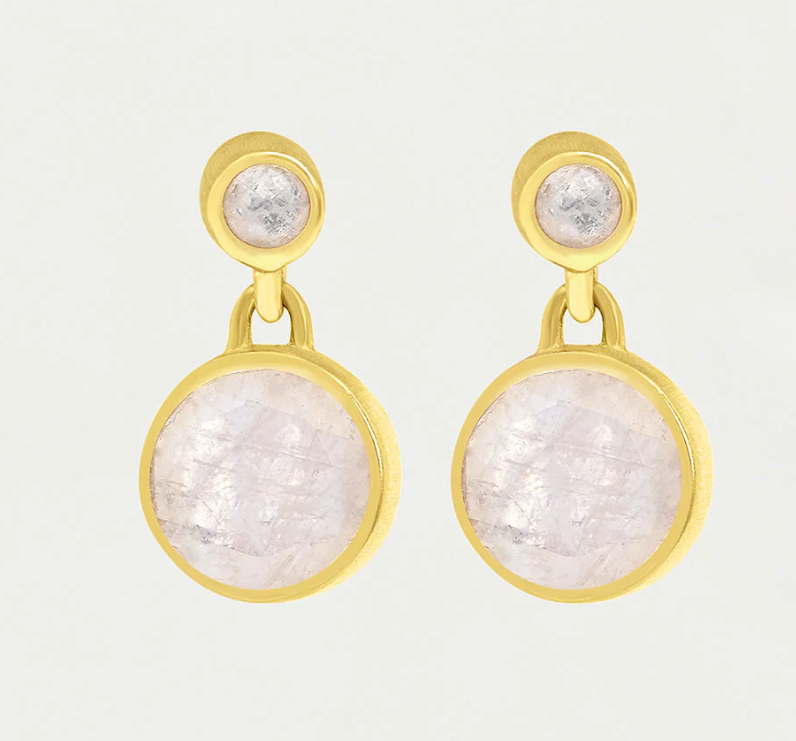 EARRINGS SIGNATURE DROPLET MOONSTONE #66728