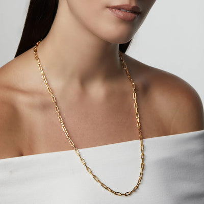 NECKLACE SIGNATURE PAPERCLIP CHAIN 18" #66742