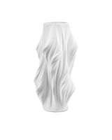 VASE WHITE WAVES LARGE