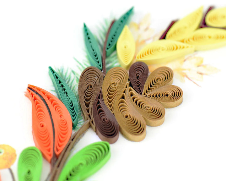 GREETING CARD "THANKFUL WREATH"