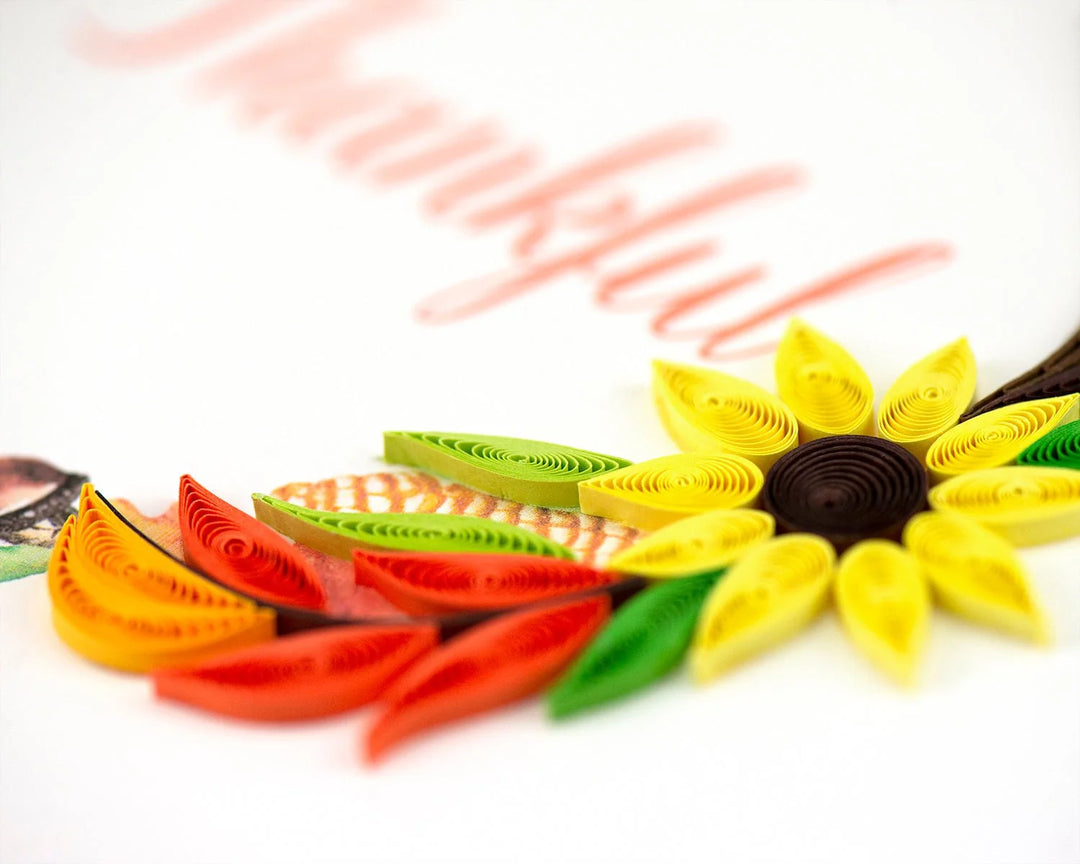 GREETING CARD "THANKFUL WREATH"
