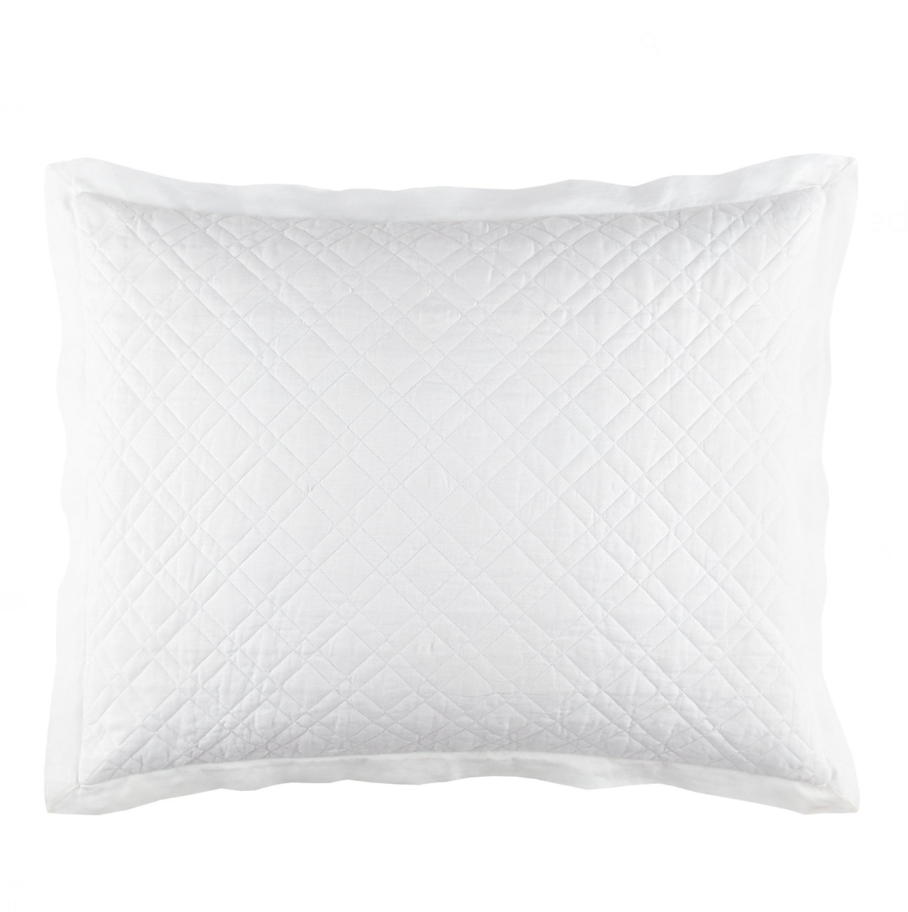SHAM QUILTED WASHED LINEN