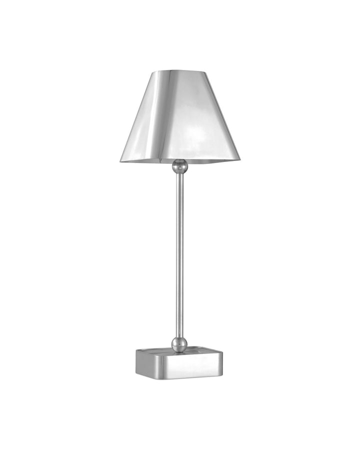 TABLE LAMP GADABOUT NICKEL CORDLESS