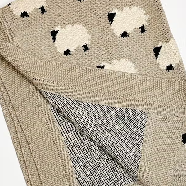 BLANKET COTTON SWEATER FURRY SHEEP #67041