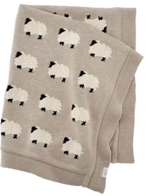 BLANKET COTTON SWEATER FURRY SHEEP #67041