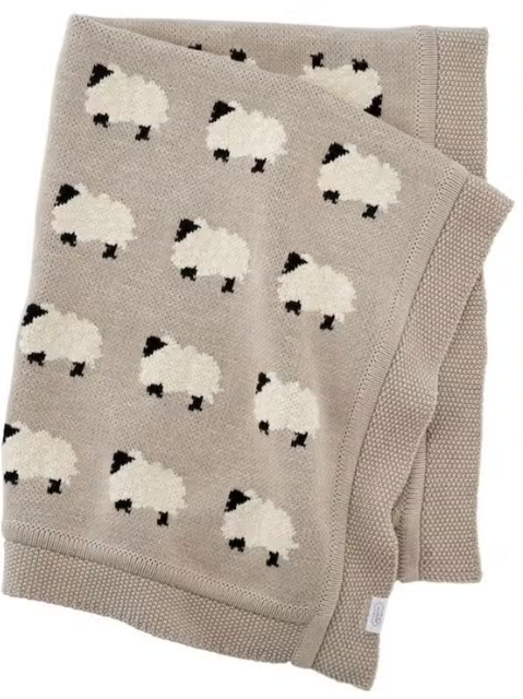 BLANKET COTTON SWEATER FURRY SHEEP