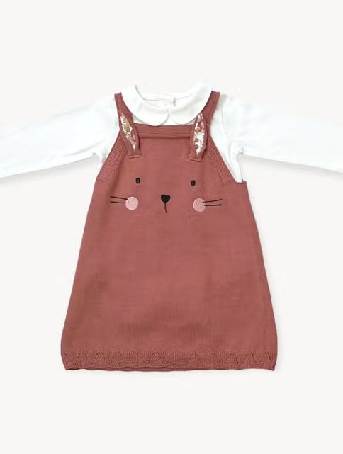 DRESS SET BUNNY APPLE SPICE