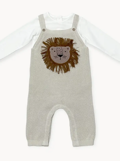 OVERALL SET LION APPLIQUE STONE (Available in 3 Sizes)