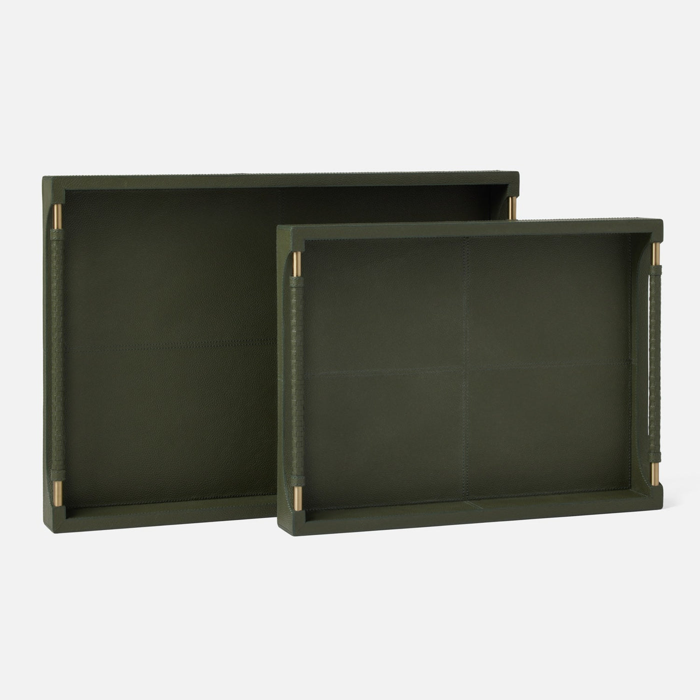 TRAY LEATHER FOREST GREEN (Available in 2 Sizes)