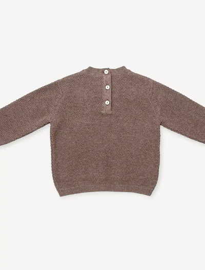 PULLOVER KNIT BEAR CAFE LATTE (Available in 3 Sizes)